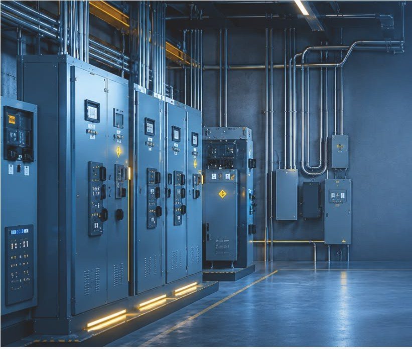 Industrial electrical switchgear installed by Diaz B Electric
