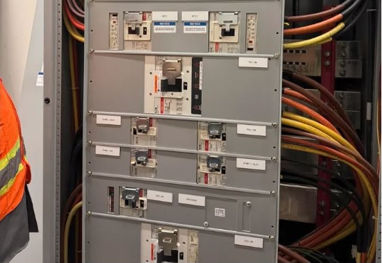 Motor control center and breaker panel installation