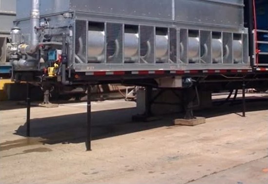 Industrial refrigeration equipment electrical support